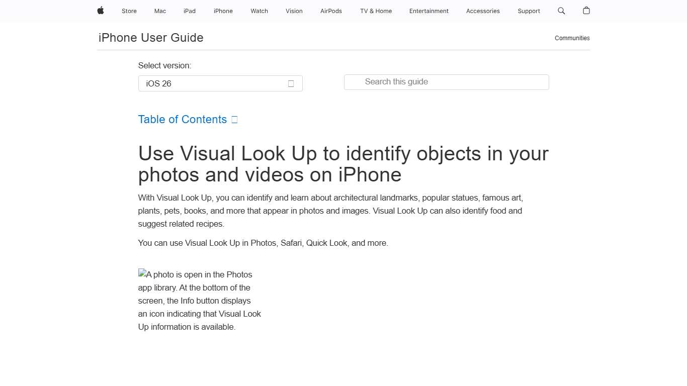 Use Visual Look Up to identify objects in your photos and videos on iPhone - Apple Support